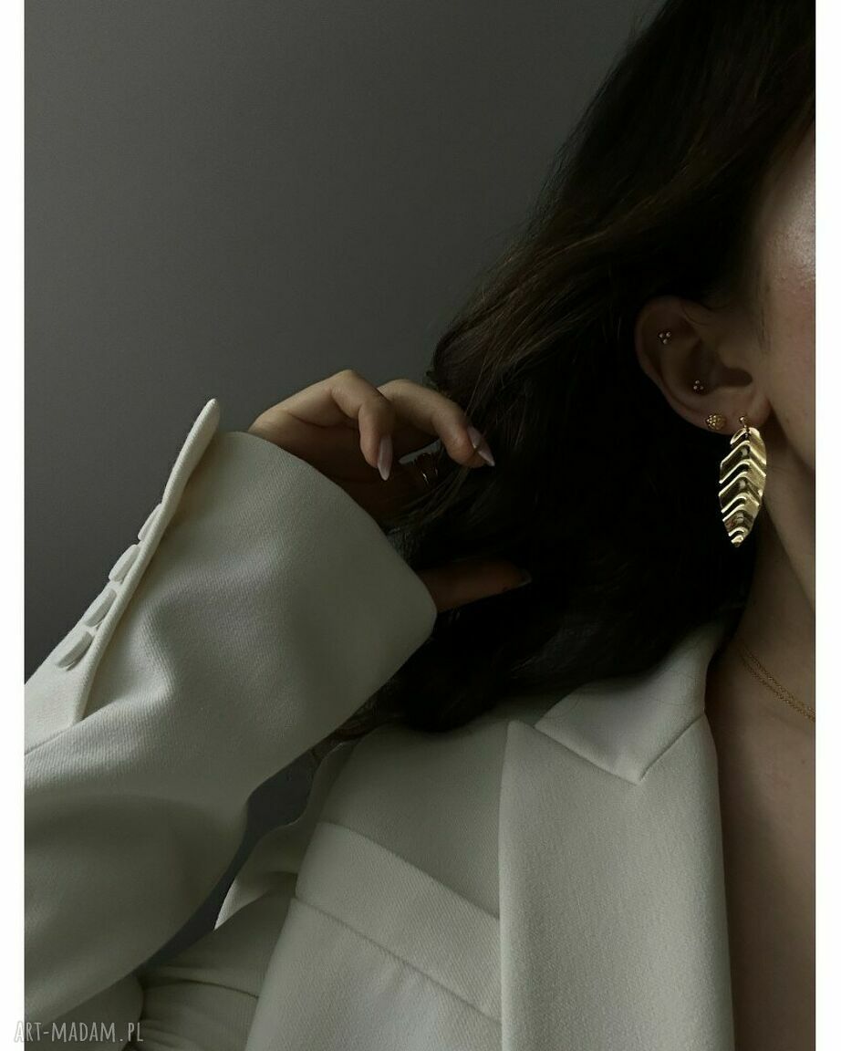 kolczyki: Złote kolczyki kuleczki Hand Made