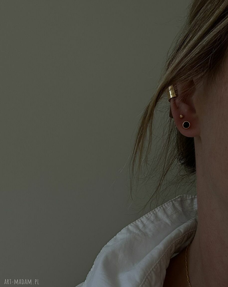Sotho Złote kolczyki sztyfty z kuleczką 3 mm, pozłacane