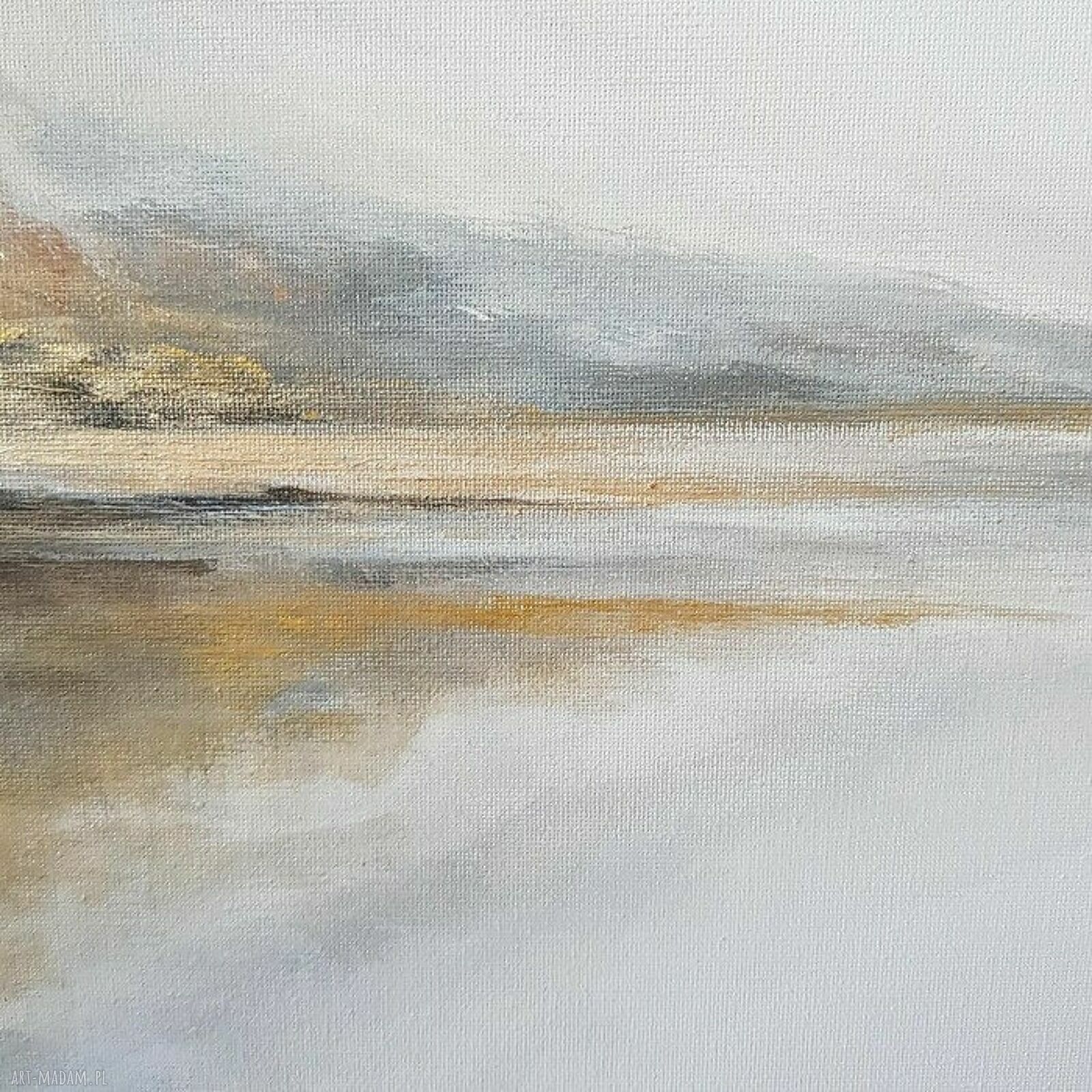 Złoty brzeg - obraz akrylowy na płótnie 50x60 cm