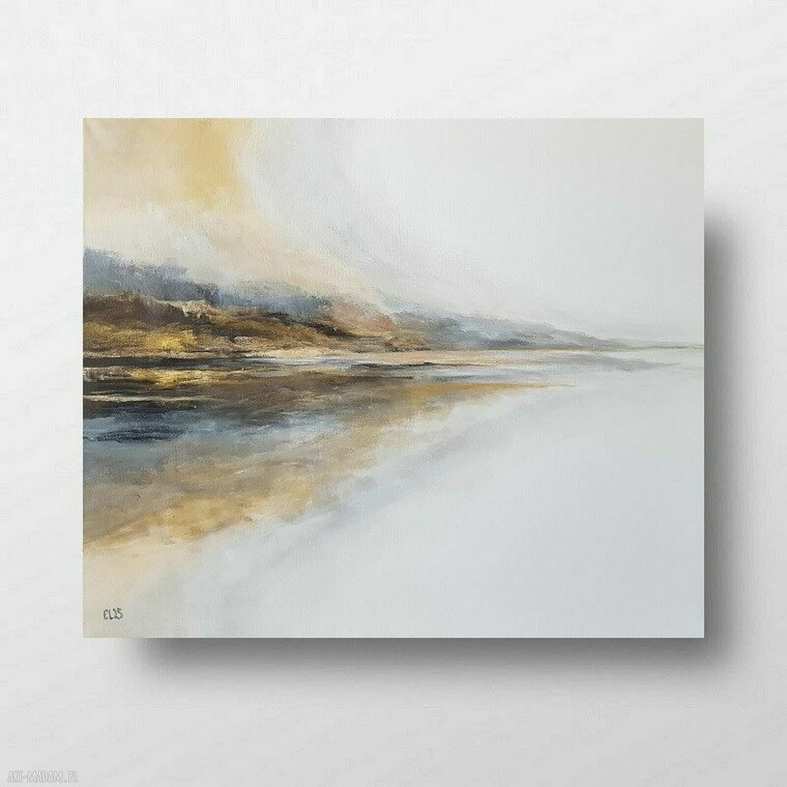 Złoty brzeg - obraz akrylowy na płótnie 50x60 cm