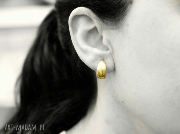 kolczyki: Kolczyki vintage z lat 70tych MINI CREOLEN Ręcznie wykonane