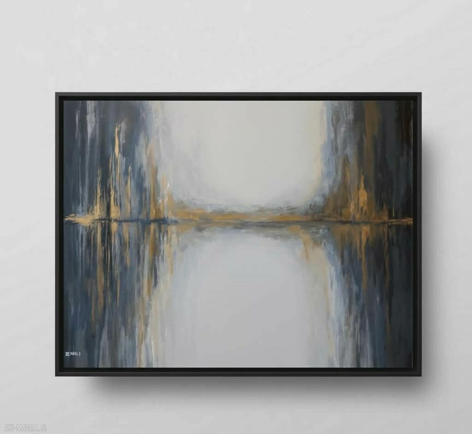 Złoty las - obraz akrylowy 70x100 cm do powieszenia