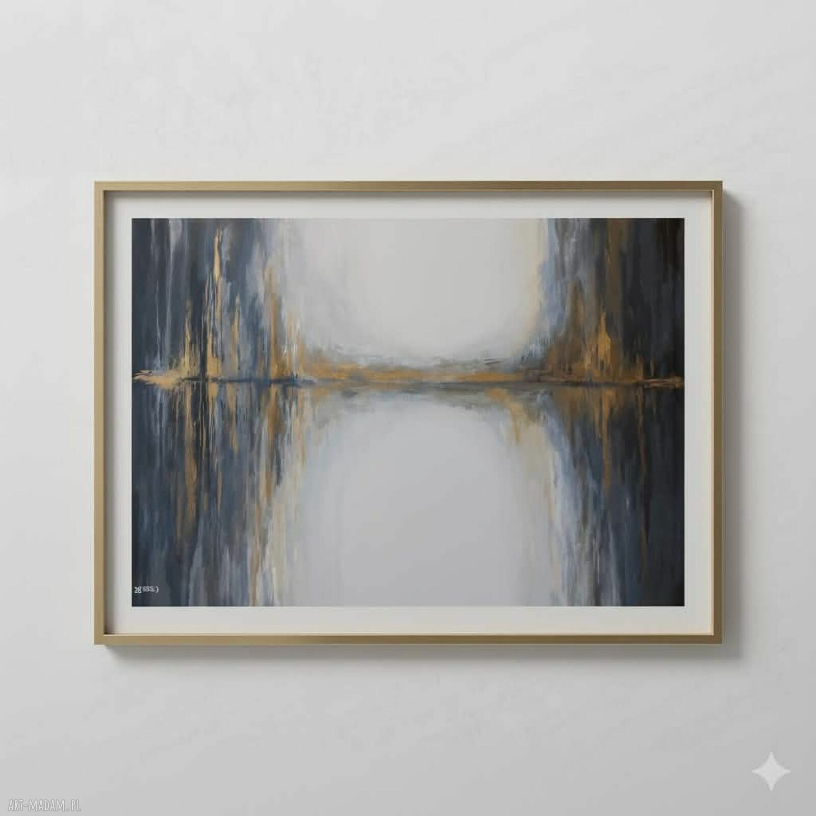 Złoty las - obraz akrylowy 70x100 cm do powieszenia