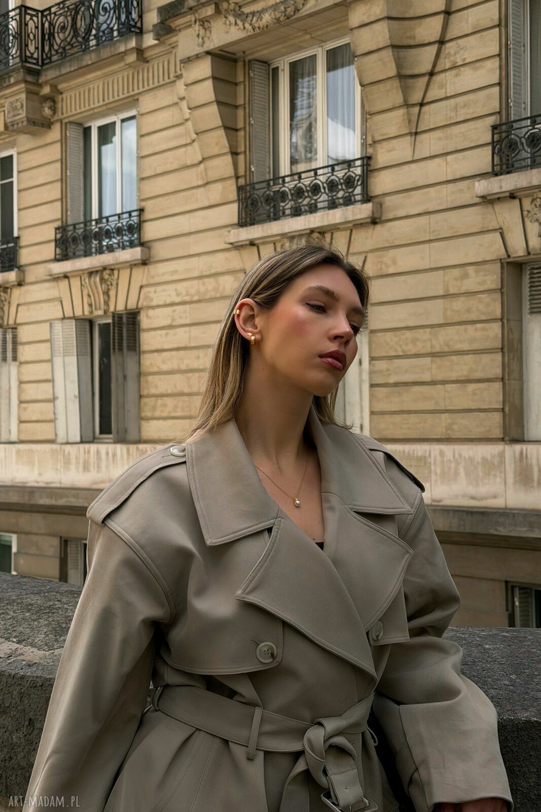 naszyjniki: Złoty naszyjnik z perłą w koronie Ręczne wykonanie