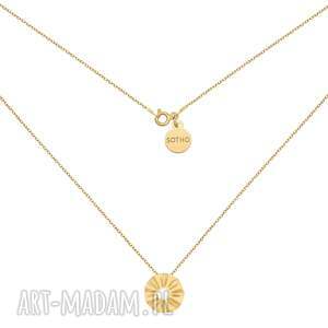złoty naszyjnik z wachlarzem - złote naszyjniki