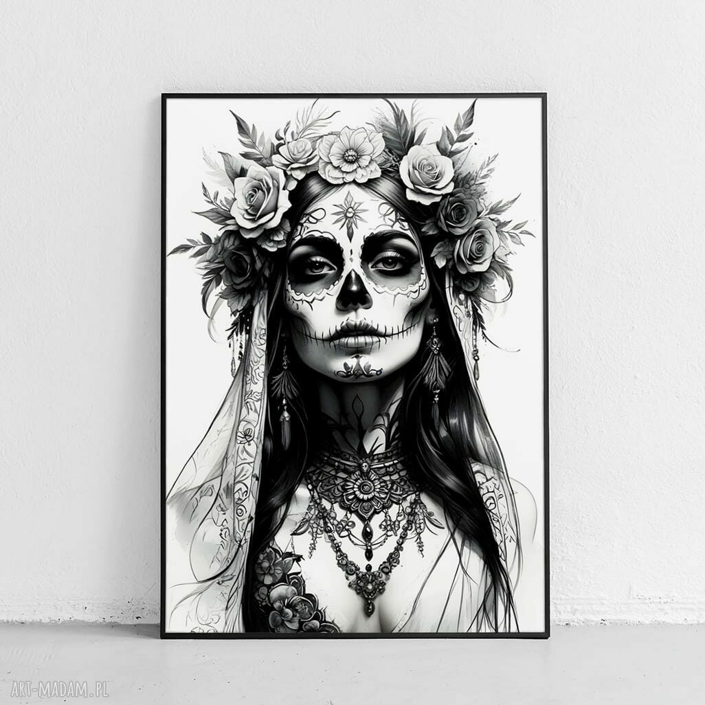 Plakat Zombie girl - format A4