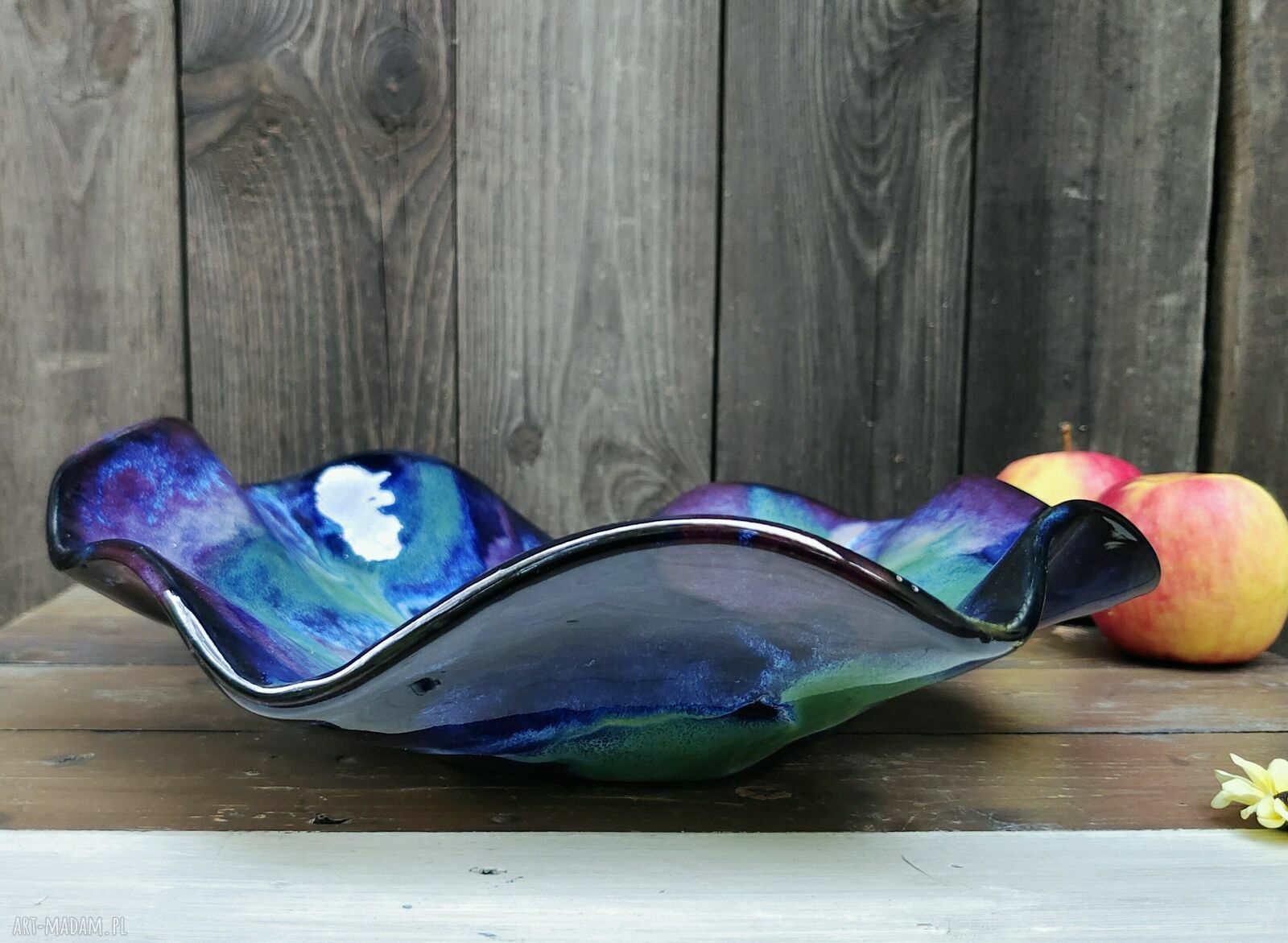 Ceramiczna misa Zorza Polarna c840