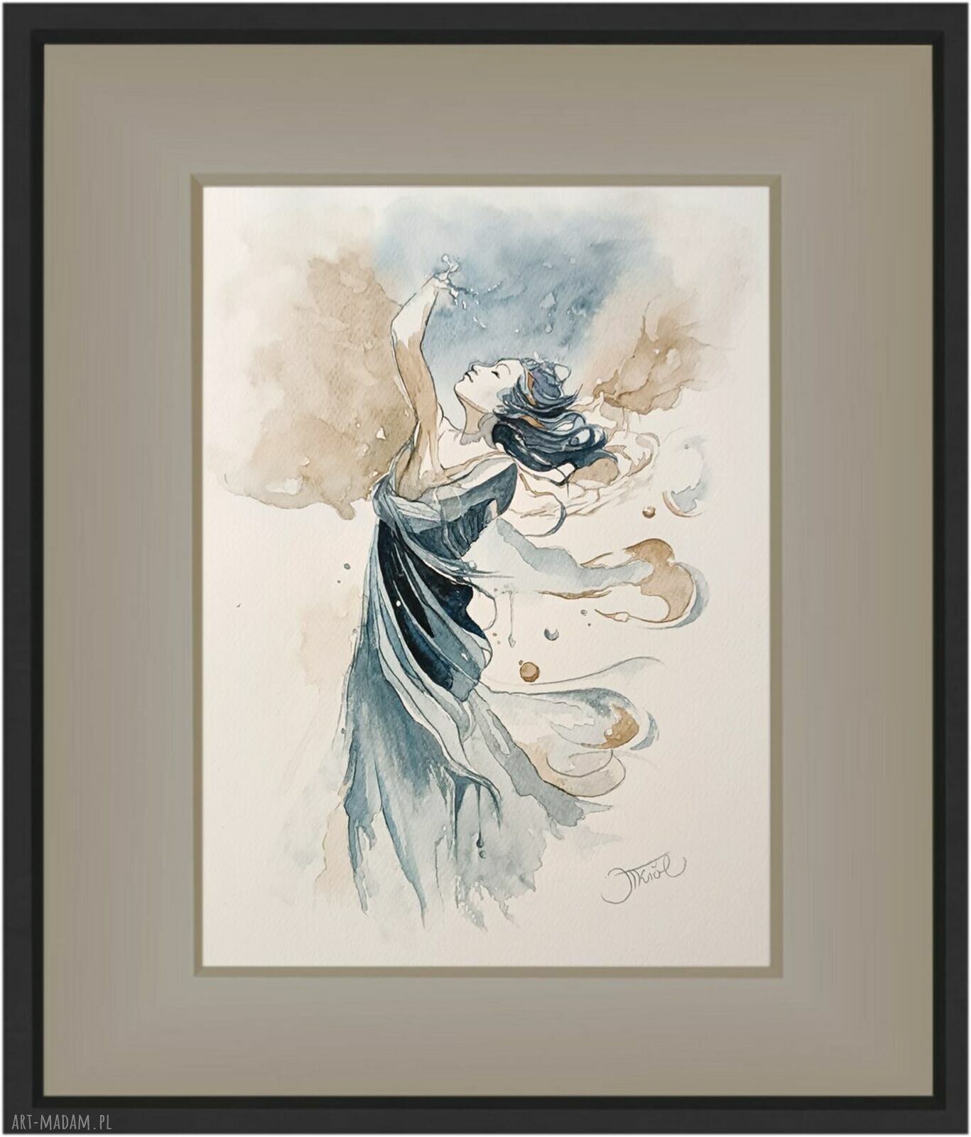 Źródlane sny - akwarela 24x32 cm (oryginał)