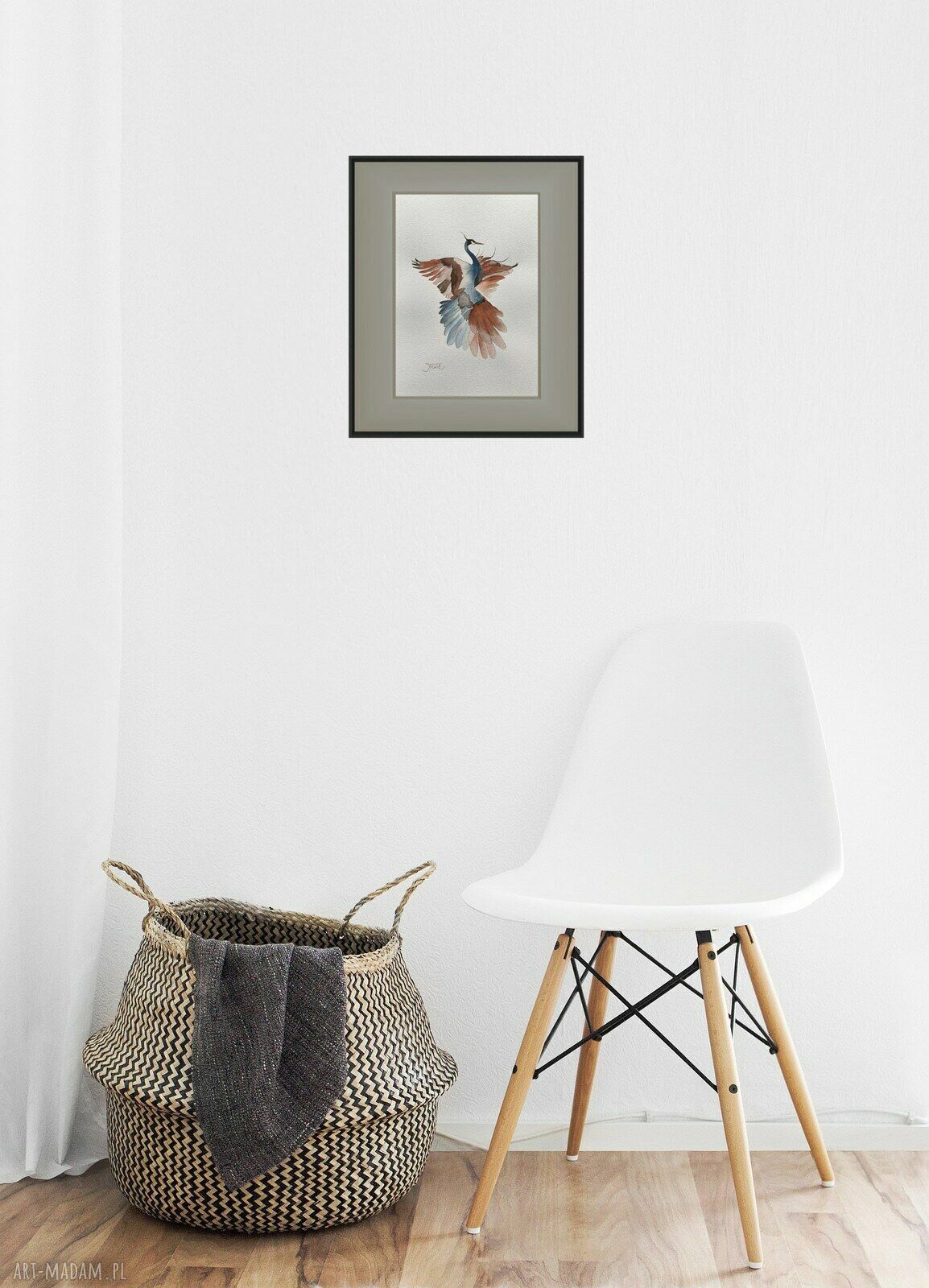 Żuraw 2 - akwarela 24x32 cm (oryginał)