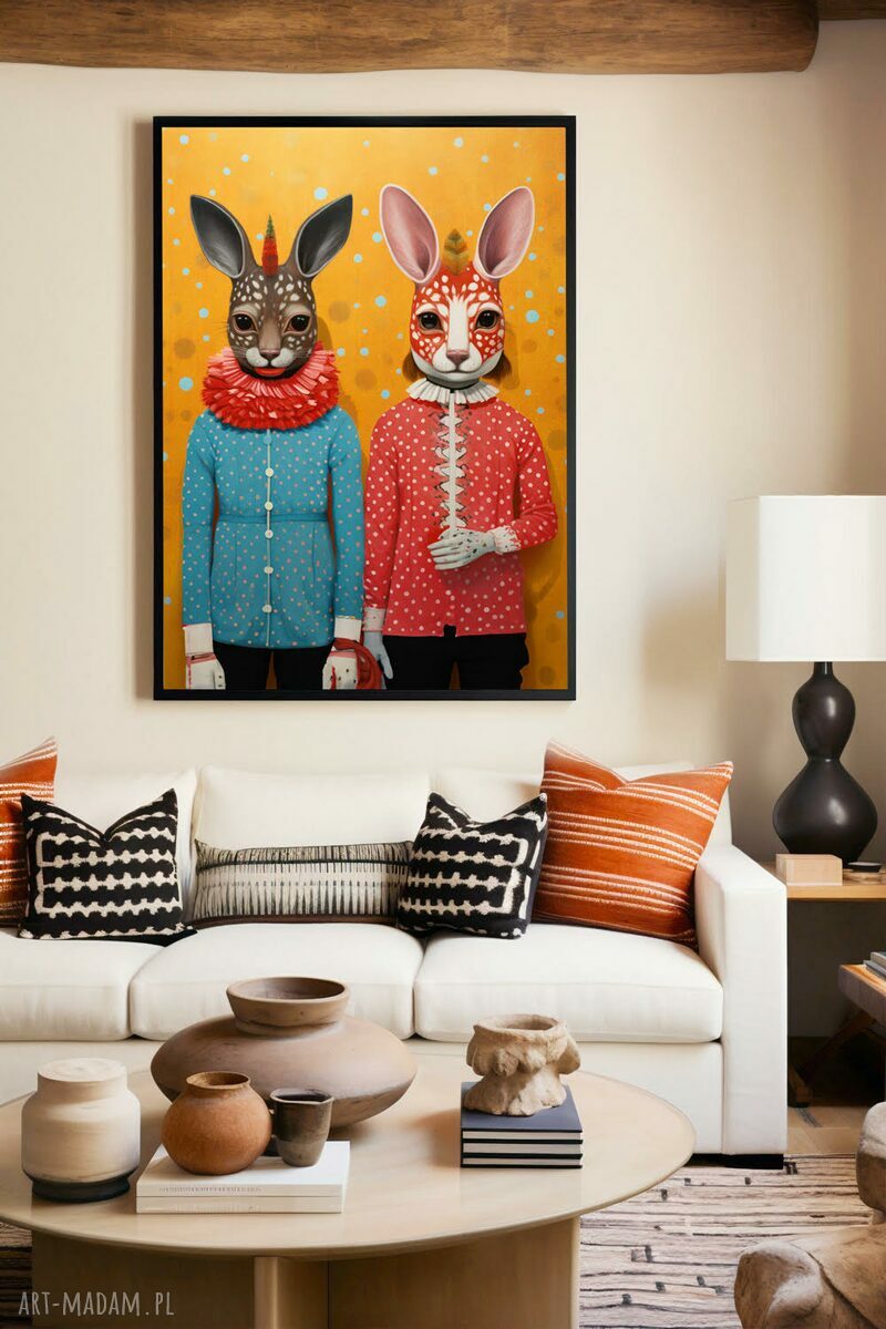 Plakat Zwierzęcy duet w formacie A4
