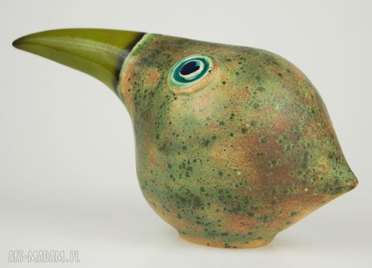 ceramika: Wielki ptak patrzy HandMade