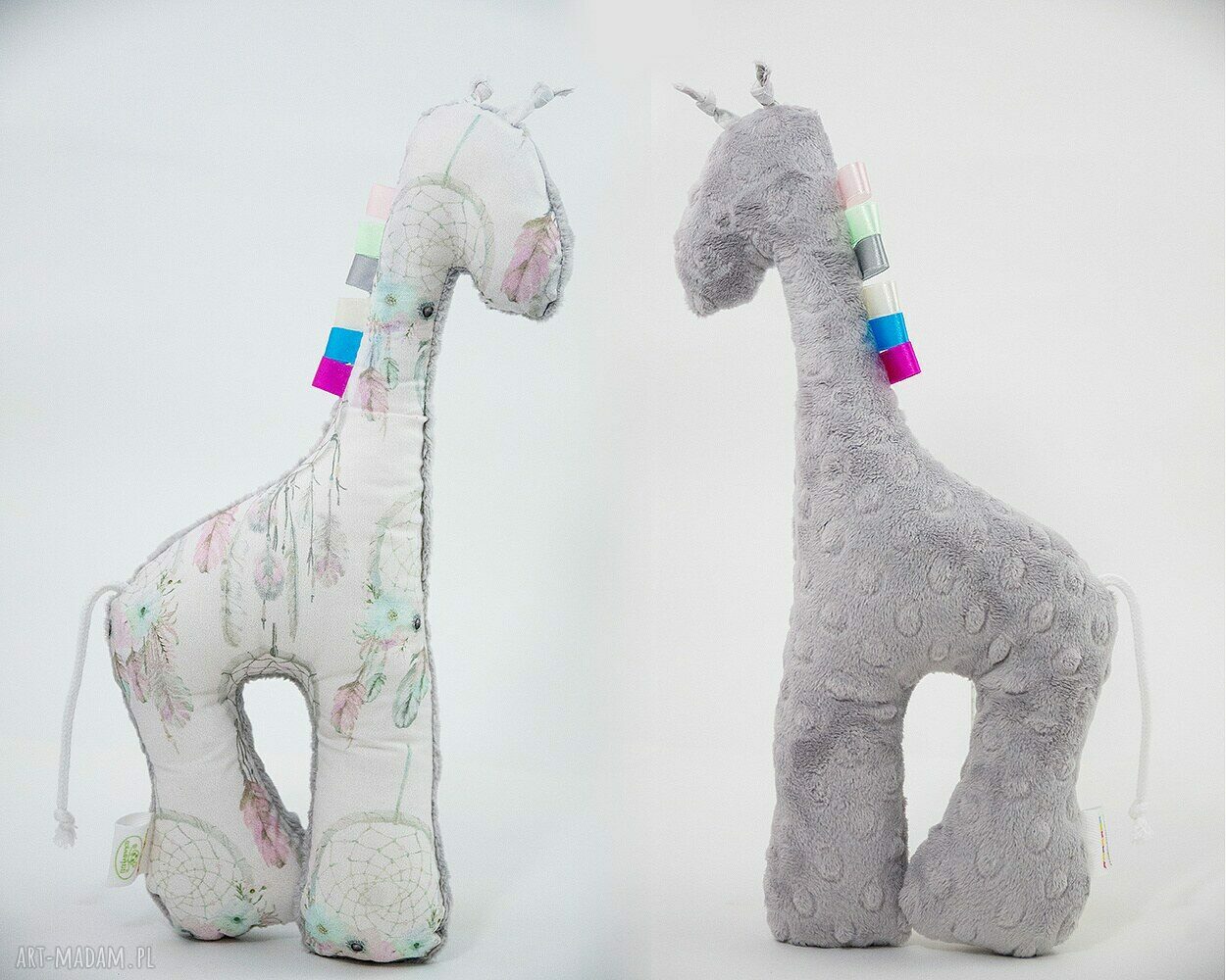 Żyrafka Łapacze - ręcznie robiona przytulanka 40 cm