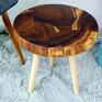 handmade stoły stolik kawowy 41 cm drewno egzotyczne suar