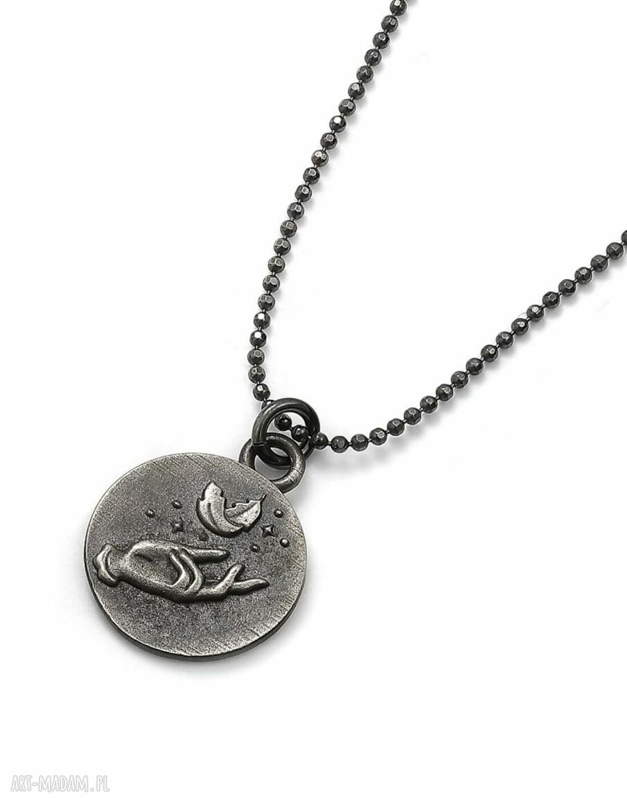 Żywioł powietrza - dwustronny amulet z srebra 925
