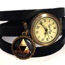 Zelda Triforce - Zegarek/bransoletka na skórzanym pasku