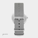 Zegarek handmade Pingwin dziergany - szary pasek NATO
