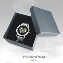 Zegarek, bransoletka - Steampunk Heart, Black - Fantasy Watch, czarny