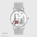 Zegarek, bransoletka - Time to travel - metalowy