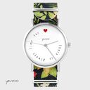 Zegarek - There is always time for love kwiaty, nato