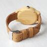 drewniany zegarek szare damski shiny bamboo glamour błyszczący