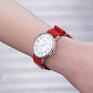 bransoletka zegarek - kanji - czerwony, nylonowy zegarki