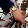 Eggin Egg intrygujące zegarki jesienna nostalgia - skórzany zegarek z dużą prezent