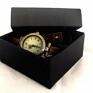 zegarek ludowe wzorki - zegarek/bransoletka na skórzanym skórzany zegarki prezent
