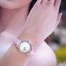 Zegarek mały - Sarenka - skórzany, pudrowy róż prezent