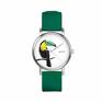urokliwe zegarki zegarek mały - tukan - silikonowy, zielony