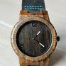 zegarek niebieskie drewniany hawk zegarki