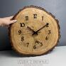 z plastra dębowego - 40 cm - Ręczne wykonanie drewniany zegar