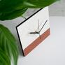 zegary: Ekologiczny zegar stojący z papieru z odzysku minimalistyczny