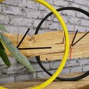 Zegar Wood Yellow
