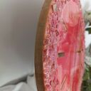 Różowy zegar 40 cm