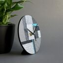 Geometryczny zegar less waste - z papieru z recyklingu