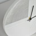 Zegar strukturalny - szarość - 30 cm