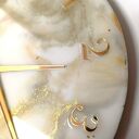 Ręcznie wykonany zegar ścienny z żywicy epoksydowej - okrągły, 30 cm