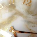 Ręcznie wykonany zegar ścienny z żywicy epoksydowej - okrągły, 30 cm