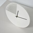 Zegar strukturalny - szarość - 30 cm