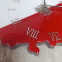 Zegar ścienny z żywicy epoksydowej - mapa Polski, 35&times;35 cm