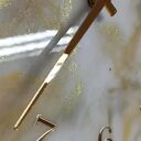 Ręcznie wykonany zegar ścienny z żywicy epoksydowej - okrągły, 30 cm