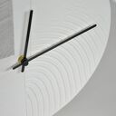 Zegar strukturalny - szarość - 30 cm