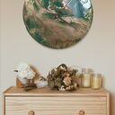 Zegar ścienny z żywicy epoksydowej