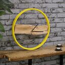 Zegar Wood Yellow