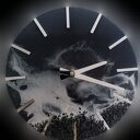 Zegar ścienny z żywicy epoksydowej