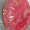 Różowy zegar 40 cm