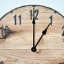 zegary: Zegar ścienny LOFT - modrzew - handmade drewno