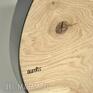 Oldtree Zegar LOFT - dębowy - czarna obręcz - 40 cm - ścienny drewniany okrągły