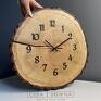 zegar z plastra drewna dębowy drewniany dębowego - 40 cm