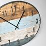 Zegar duży ze starych desek - średnica 57 cm - drewno stare